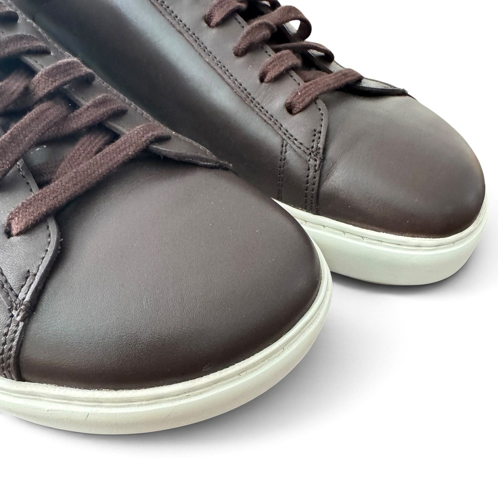 Birkenstock Bend Low Shoes Men 10 /43 Brown Leather Cork Trim Decon Lace Sneaker - Picture 10 of 12